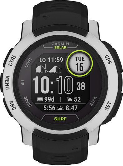Garmin Instinct 2 Solar Surf Edition Bells Beach Wit/Zwart is nooit meer leverbaar
