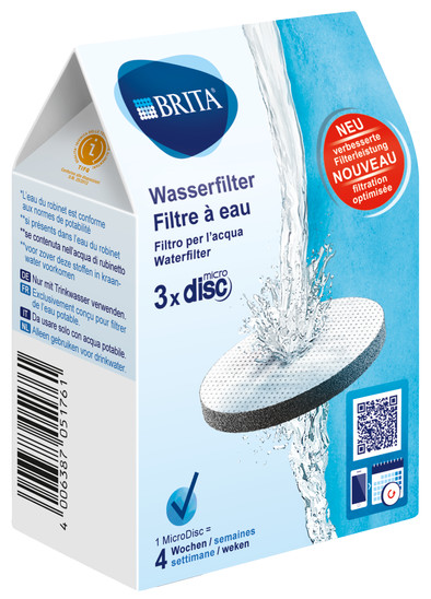 BRITA Waterfilterpatroon MicroDisc 3-Pack is nooit meer leverbaar