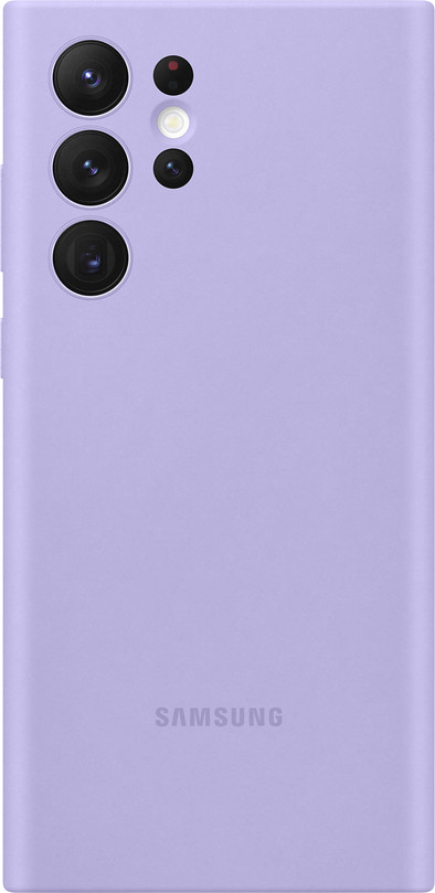 Samsung Galaxy S22 Ultra Siliconen Back Cover Paars is nooit meer leverbaar