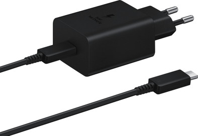 Samsung Super Fast Charging Oplader 45W + Usb C Kabel 1,8m Zwart Kunststof is nooit meer leverbaar