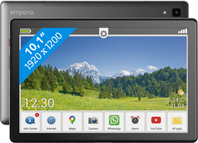 Emporia Senioren Tablet 10.1 inch 32 GB Wifi + 4G Zwart is nooit meer leverbaar