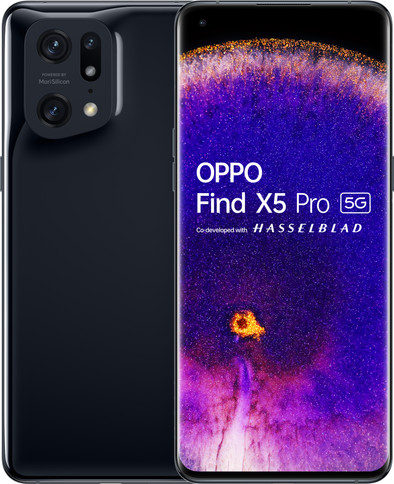OPPO Find X5 Pro 256GB Zwart 5G is nooit meer leverbaar