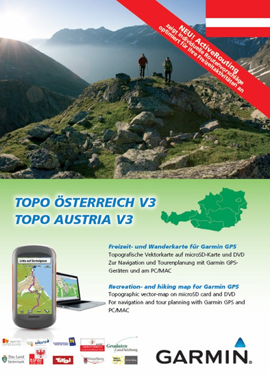 Garmin TOPO Oostenrijk (V3) is nooit meer leverbaar