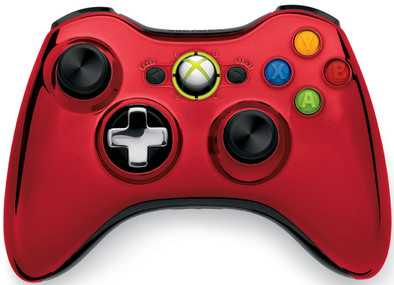 Xbox 360 Wireless Controller Chrome Red is nooit meer leverbaar