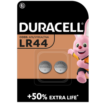 Duracell Specialty LR44 Alkaline-knoopcelbatterij 1,5V 2st is nooit meer leverbaar