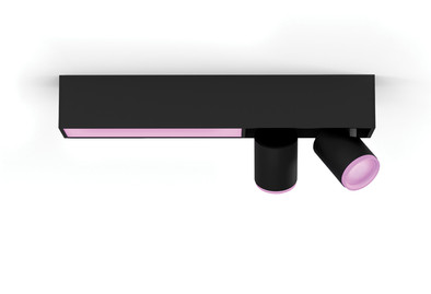 Philips Hue Centris opbouwspot White &amp; Color 2-lichts Zwart - rechthoekig is nooit meer leverbaar