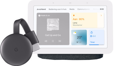 Le produit Google Chromecast V3 + Google Nest Hub 2 Charcoal ne sera plus jamais disponible
