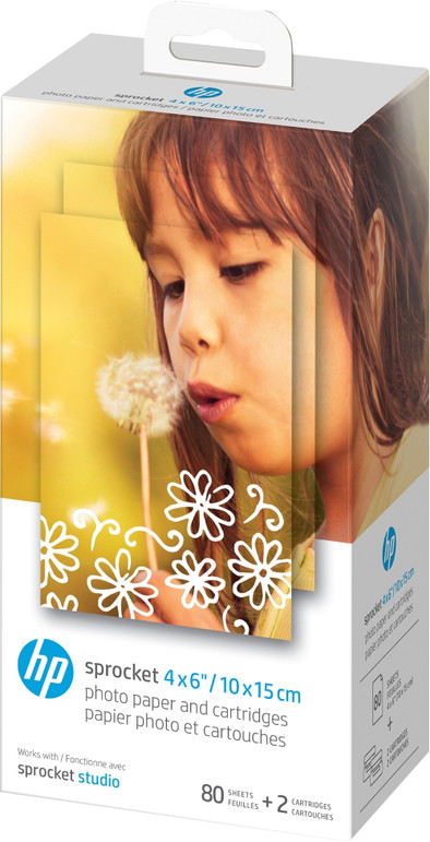 HP Sprocket Studio Cartridges en Fotopapier 80 pack is nooit meer leverbaar