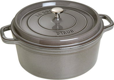 Staub Ronde Stoof-/Braadpan 28 cm Grafietgrijs is nooit meer leverbaar