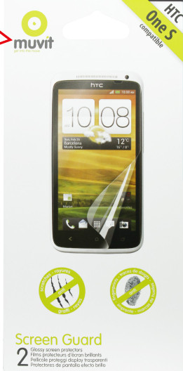 Muvit Screenprotector HTC One S Duo Pack is nooit meer leverbaar