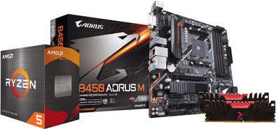 AMD 5600X B450 DDR4 16GB Micro ATX Upgrade Kit is nooit meer leverbaar