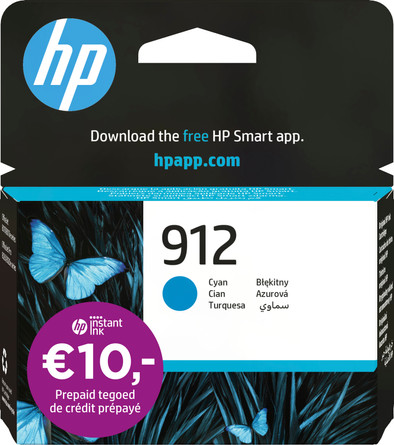 HP 912 Cartridge Cyaan is nooit meer leverbaar