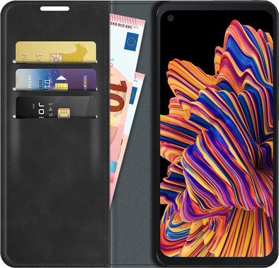 Just in Case Wallet Magnetic Samsung Galaxy Xcover Pro Book Case Zwart is nooit meer leverbaar