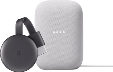 Google Chromecast V3 + Google Nest Audio Chalk is nooit meer leverbaar