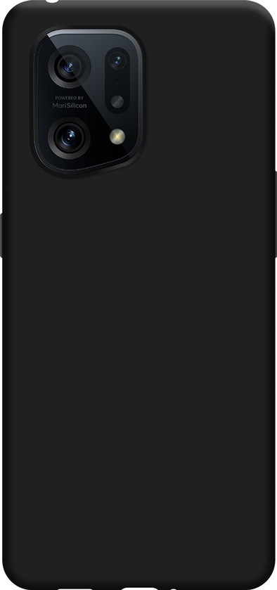Just in Case Soft Oppo Find X5 Back Cover Zwart is nooit meer leverbaar