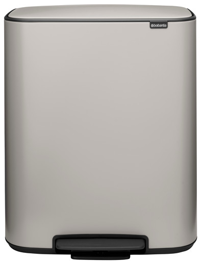 Brabantia Bo Prullenbak 60 Liter Soft Grey is nooit meer leverbaar