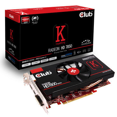 Club 3D Radeon HD 7850 royalKing is nooit meer leverbaar