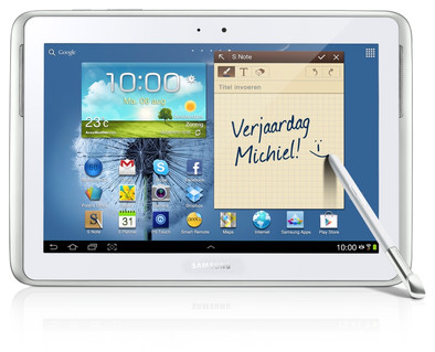 Samsung Galaxy Note 10.1 Wifi Pearl White is nooit meer leverbaar