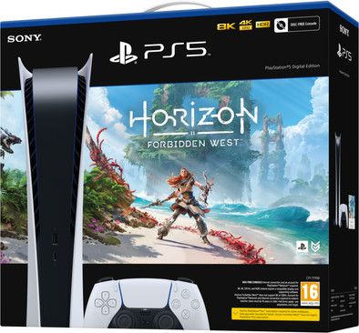 PlayStation 5 Digital Edition + Horizon Forbidden West is nooit meer leverbaar