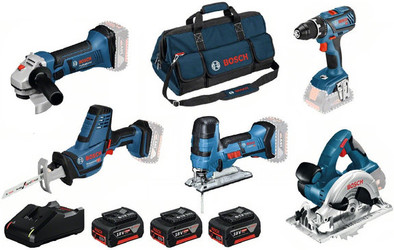 Bosch Professional 5 Toolkit 18V 0615990L59 combiset is nooit meer leverbaar