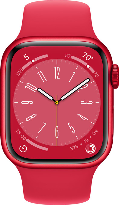 Apple Watch Series 8 4G 41mm RED Aluminium RED Sportband is nooit meer leverbaar