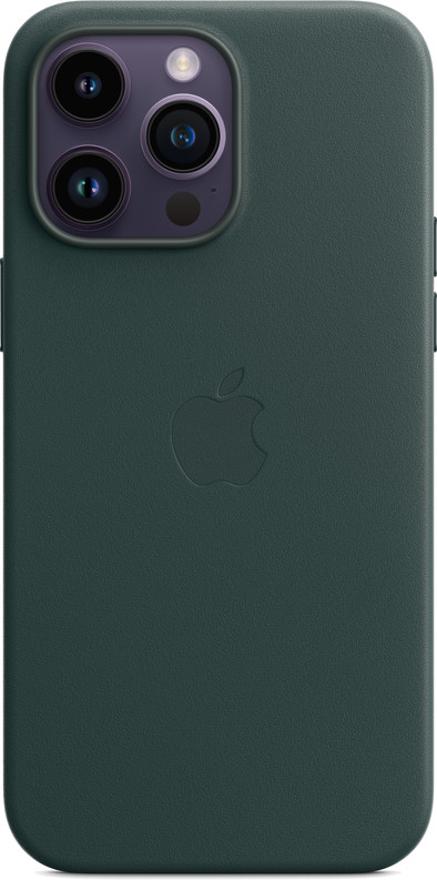 Apple iPhone 14 Pro Back Cover met MagSafe Leer Bosgroen is nooit meer leverbaar