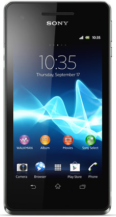 Sony Xperia V Zwart is nooit meer leverbaar