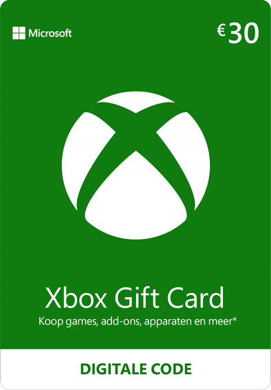 30 Euro Xbox Store Tegoed Kaart is nooit meer leverbaar
