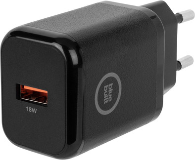 BlueBuilt Quick Charge Oplader met Usb A Poort 18W Zwart is nooit meer leverbaar