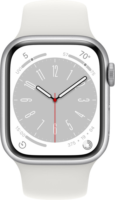 Le produit Apple Watch Series 8 41 mm Aluminium Argent Bracelet Sport Blanc ne sera plus jamais disponible