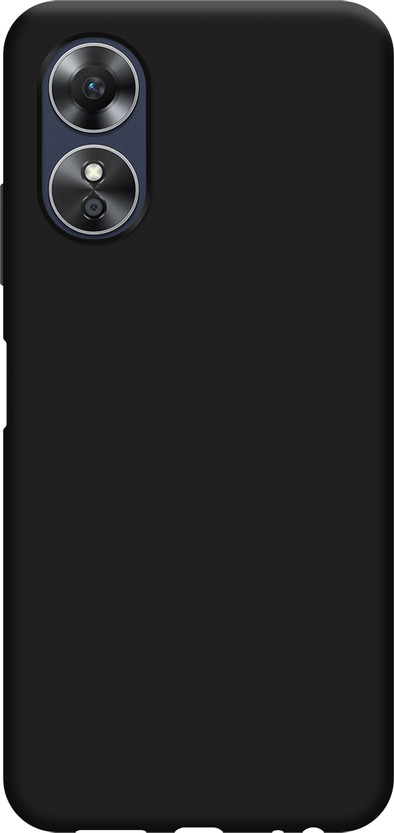 Just in Case Soft Design OPPO A17 Back Cover Zwart is nooit meer leverbaar
