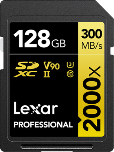 Lexar Professional SDXC 2000x GOLD 128GB 300MB/s is no longer available
