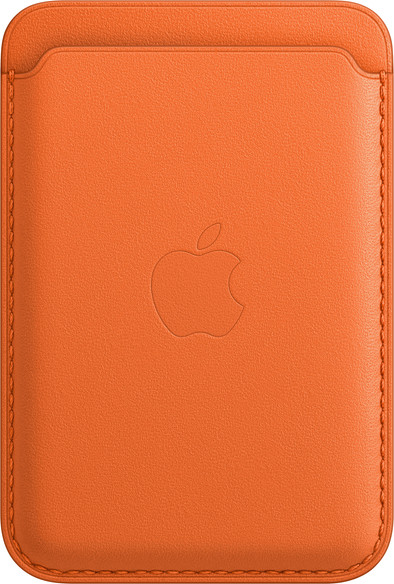 Apple Leather Card Wallet for iPhone with MagSafe Orange is no longer available