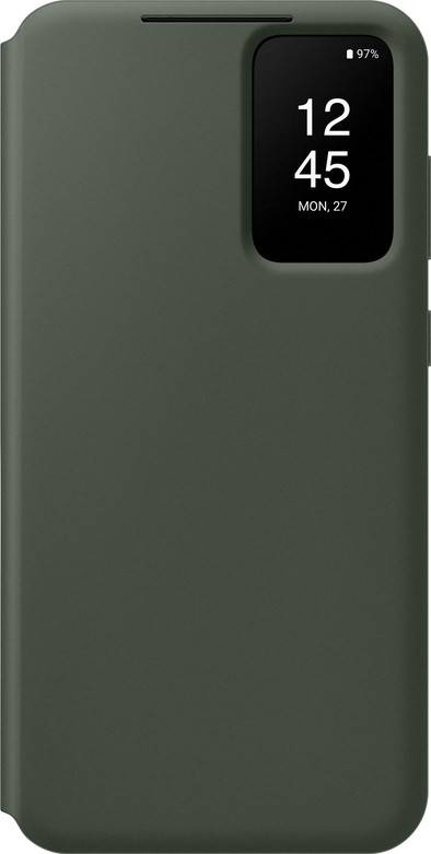 Le produit Samsung Galaxy S23 Plus Clear View Book Case Vert ne sera plus jamais disponible