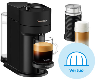 Le produit Magimix Nespresso Vertuo Next avec Aeroccino Noir Mat ne sera plus jamais disponible