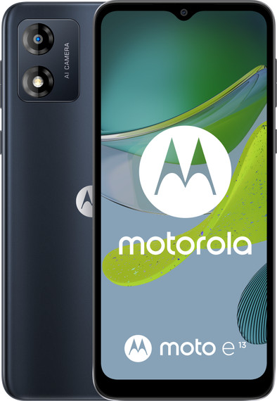 Motorola Moto E13 64GB Zwart is nooit meer leverbaar