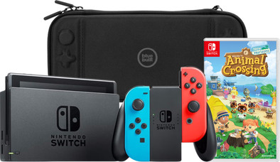 Le produit Nintendo Switch Rouge/Bleu + Animal Crossing New Horizons + BlueBuilt Housse de Protection ne sera plus jamais disponible