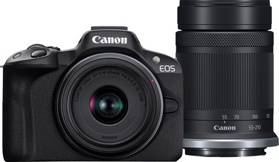 Le produit Canon EOS R50 + RF-S 18-45 mm + RF-S 55-210 mm ne sera plus jamais disponible