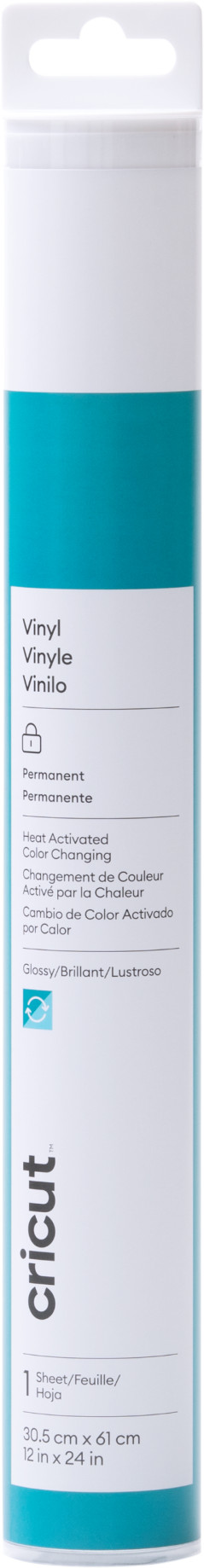 Le produit Cricut Vinyle à Changement de Couleur (Chaud) Permanent Bleu 30x60 cm ne sera plus jamais disponible