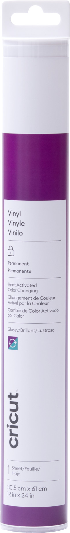 Cricut Kleurveranderend Vinyl (warm) Permanent Paars 30x60 cm is nooit meer leverbaar