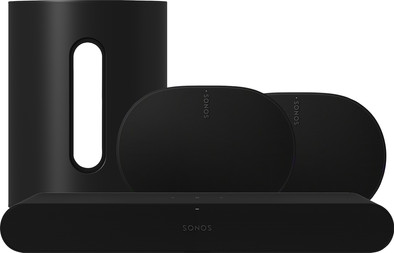 Sonos Ray Zwart + Era 300 Zwart + Sub Mini Zwart is nooit meer leverbaar