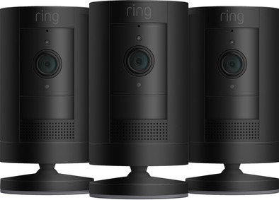 Ring Stick Up Cam Battery Zwart 3-pack is nooit meer leverbaar