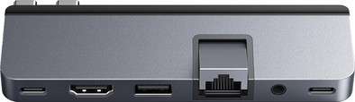 Targus HyperDrive DUO Pro 7-in-2 USB-C Hub - Grey is nooit meer leverbaar