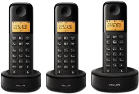 Philips DECT Draadloze Telefoon met 3 Handsets is nooit meer leverbaar