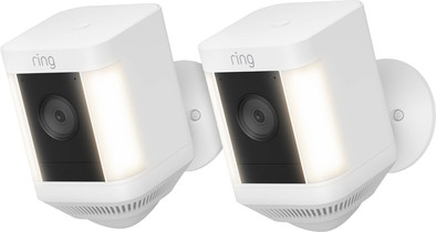 Ring Spotlight Cam Plus - Battery - Wit - 2-pack is nooit meer leverbaar