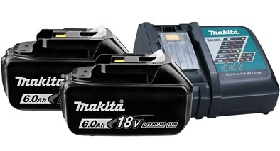 Makita BL1860B LXT 18V 6,0 Ah Accu (2x) + Acculader 14,4/18V DC18RC is nooit meer leverbaar