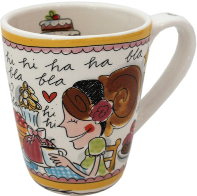 Blond Amsterdam Even Bijkletsen Mok Tekst Gele Rand 40 cl (1 stuk) is nooit meer leverbaar