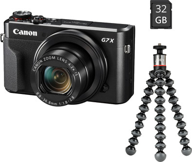 Canon Powershot G7X Mark II Zwart - Vlogkit is nooit meer leverbaar