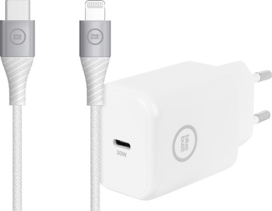BlueBuilt Power Delivery Charger USB-C 30W White + Lightning Cable 1.5m Nylon White is no longer available