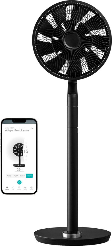 Duux Whisper Ultimate Smart Zwart (zonder accu) is nooit meer leverbaar